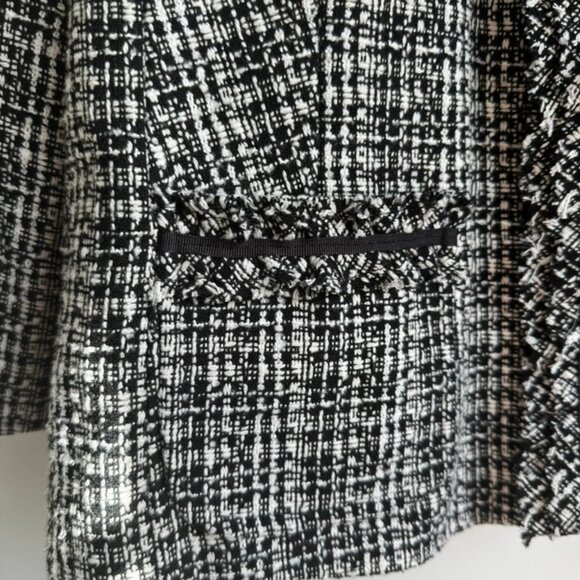 Charter Club Blazer Wool Blend Tweed Plaid Old Money Academia Quiet Luxury - XL - Picture 4 of 6